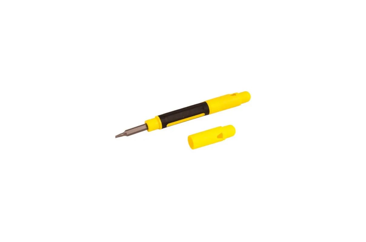 Викрутка кишенькова MASTERTOOL 4-в-1 SL3-PH0/SL4-PH1 50 мм 40-0160 - зображення 1