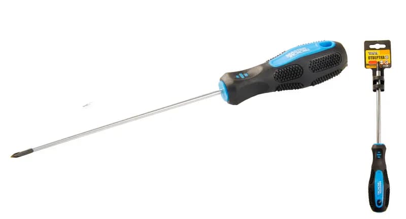 Викрутка хрестова магнітна MASTERTOOL PH0х125 мм ручка з TPR покриттям 48-5012