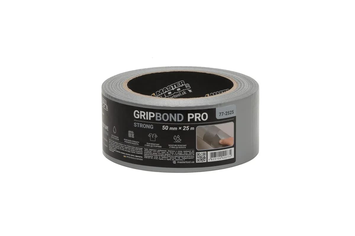 Стрічка армована MASTERTOOL GripBond Pro Strong t 70°C 50 мм×25 м сіра 77-2525