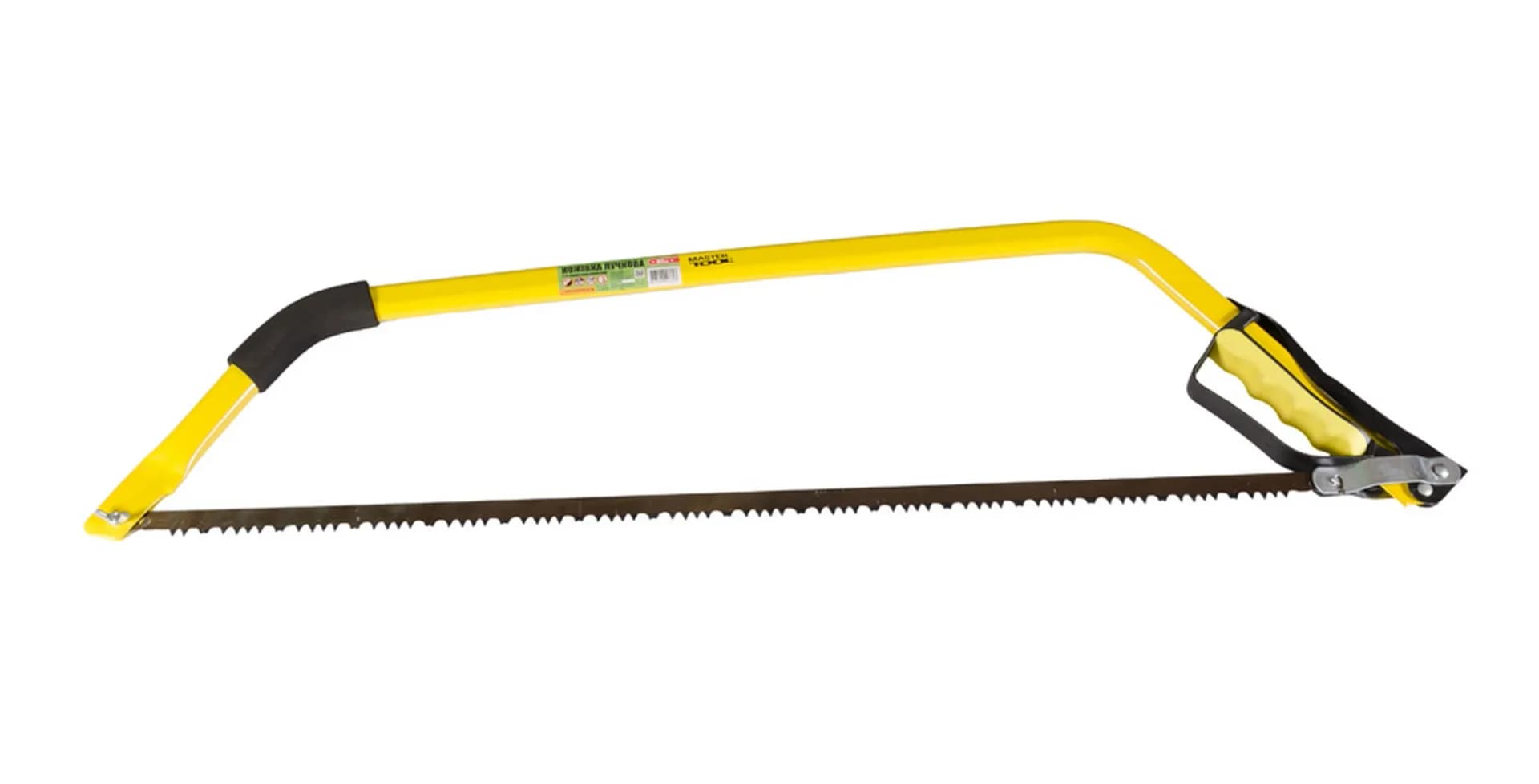Ножівка лучкова MASTERTOOL 760 мм, 4 TPI, з ергономічною ручкою 14-6914 - зображення 1