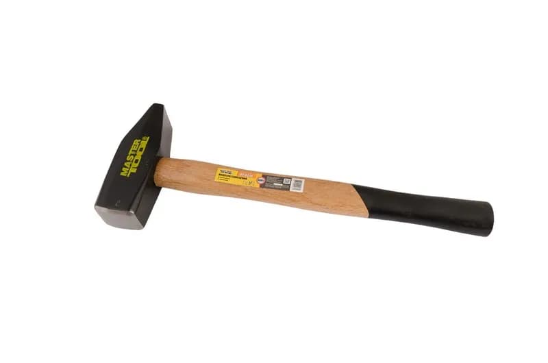 Молоток слюсарний MASTERTOOL 1500 г HRC 56 рукоятка з дерева з полімерним захистом 360 мм 02-0215 - зображення 1