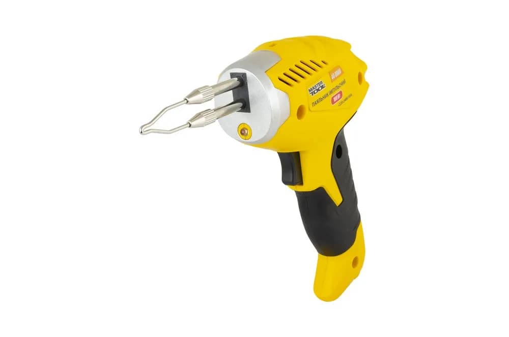 Паяльник імпульсний MASTERTOOL з трансформатором 100 Вт/220-240 V/50 Hz 0-400°С LED пластиковий кейс/аксессуари 44-0000 - зображення 1