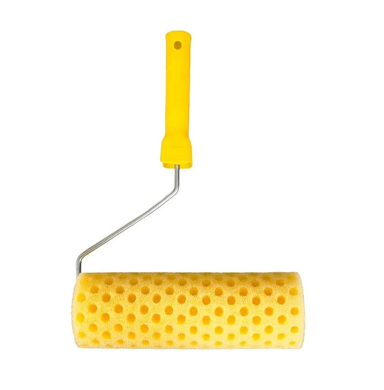 Валик малярський структурний MASTERTOOL Moltopren Decor Peas 230 x 80 x 20 мм, Ø 6 мм з ручкою 92-6204