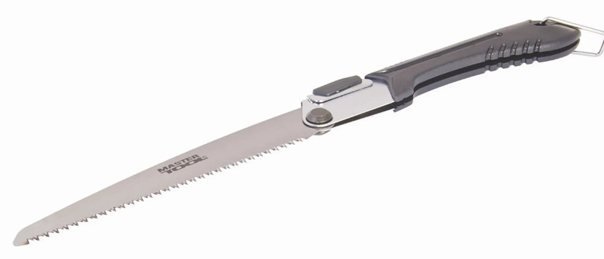 Ножівка садова складана MASTERTOOL 440 мм, полотно 200 мм, 7 TPI, загартовані зубці, 3D-заточування 14-6019
