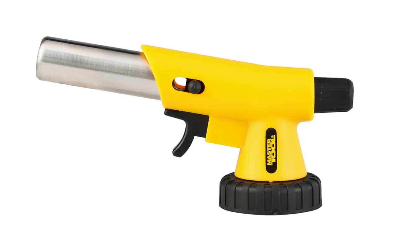 Пальник для газового балона MASTERTOOL "Вихор" п'єзорозпал/керамічний захист Ø 22 мм/1300°С 44-5035