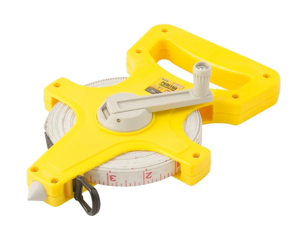 Рулетка геодезична MASTERTOOL 30 м×13 мм скловолоконне полотно 66-3013