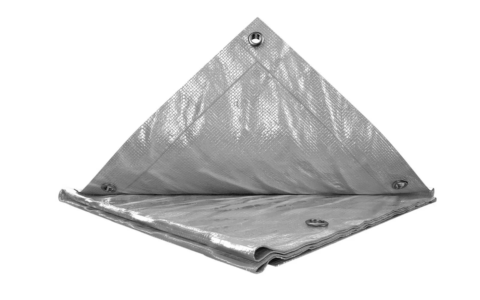 Тент універсальний MASTERTOOL TARPAULIN 3 × 5 м 110 г/м² Silver 79-7305 - зображення 1