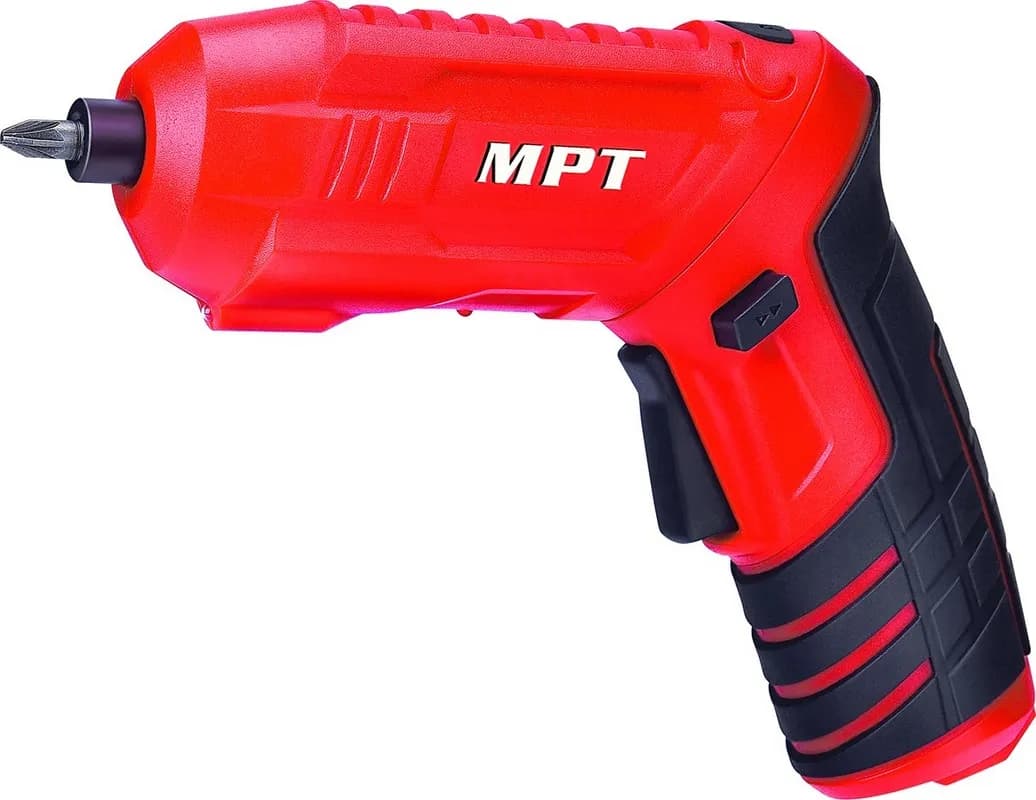Викрутка MPT акумуляторна поворотна 4V Li-ion 1.5 А·год 250 об/хв 3.5 Н·м реверс USB кейс аксесуари 47 шт MCSD4006.3 - зображення 1