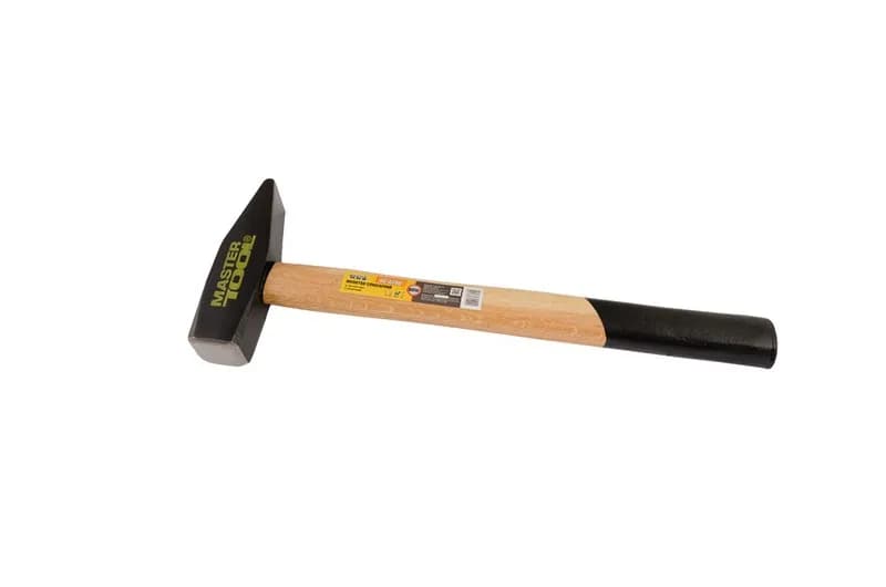 Молоток слюсарний MASTERTOOL 800 г HRC 56 рукоятка з дерева з полімерним захистом 350 мм 02-0208 - зображення 1