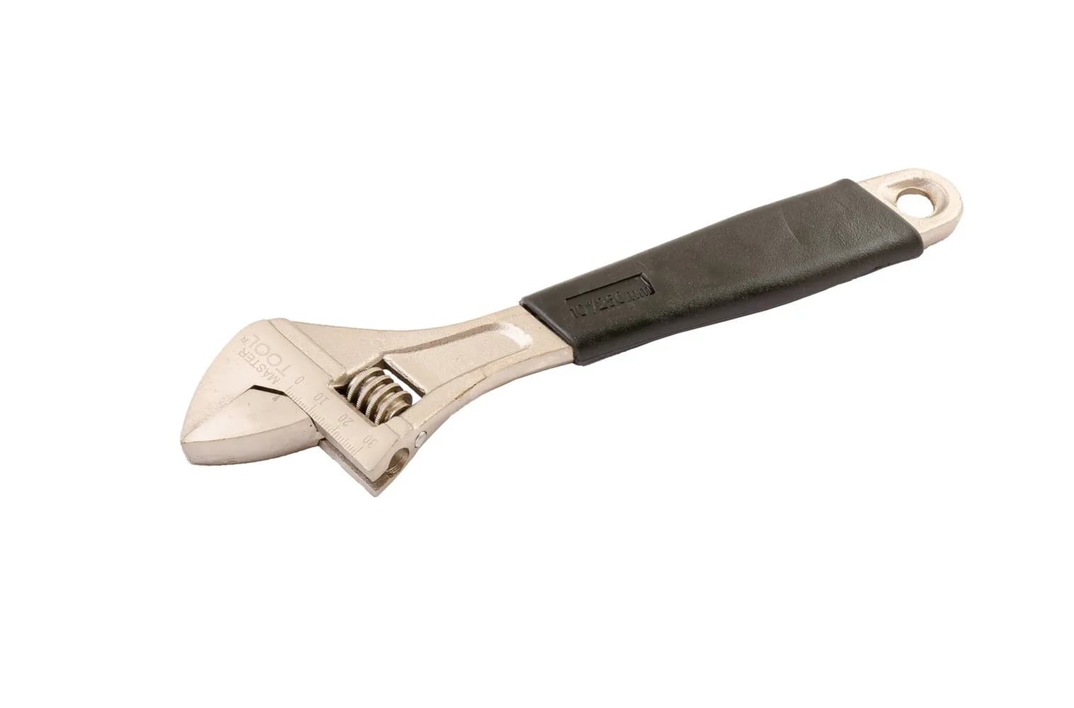 Ключ розвідний MASTERTOOL 250 мм 0-30 мм C45/Ni рукоятка з TPR накладкою 76-0123