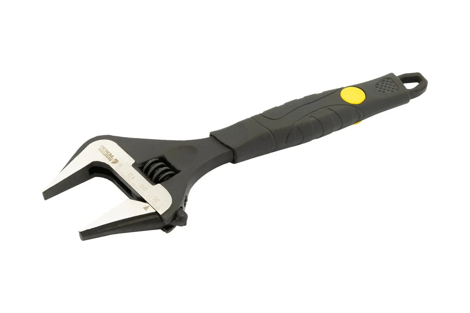 Ключ розвідний MASTERTOOL 200 мм 0-38 мм тонкі губки CrV рукоятка з TPR накладкою 76-0322