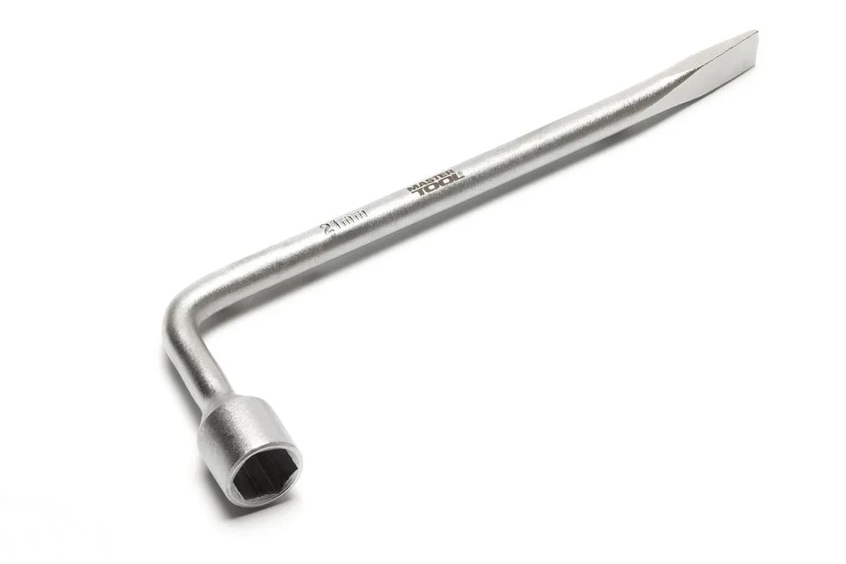Ключ балонний MASTERTOOL L-Type 21 мм 350 мм 73-0121 - зображення 1