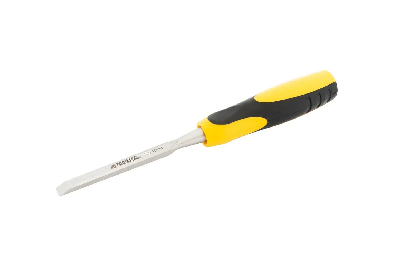 Стамеска плоска для дерева ударна MASTERTOOL CrV 10 мм з двокомпонентною ручкою 14-1510 - зображення 1