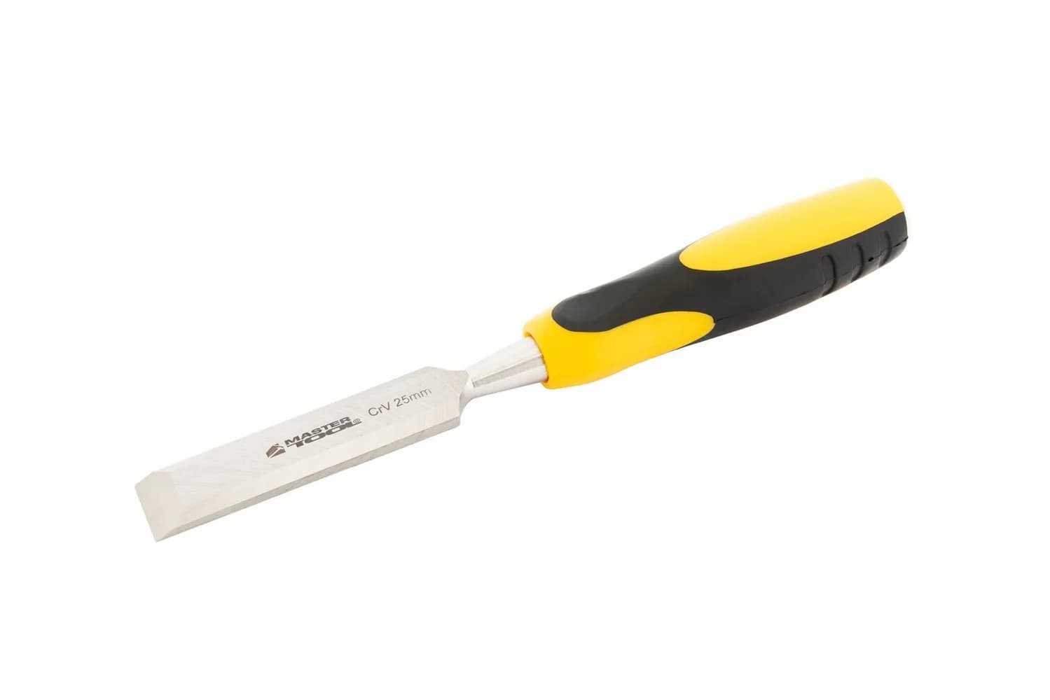 Стамеска плоска для дерева ударна MASTERTOOL CrV 25 мм з двокомпонентною ручкою 14-1525 - зображення 1