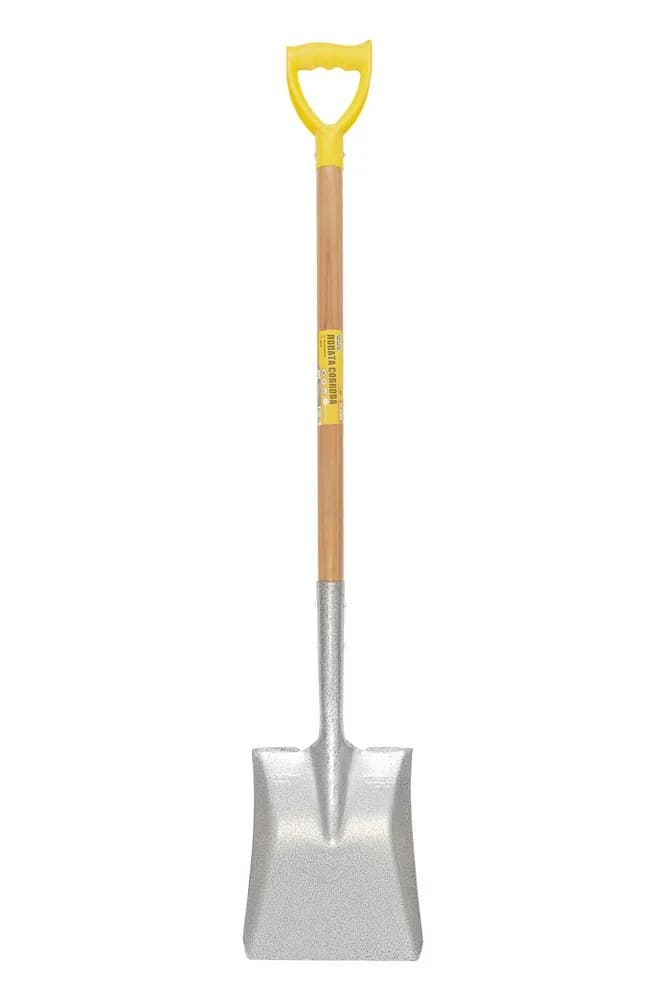 Лопата совкова MASTERTOOL 225 x 275 x 1200 мм, молоткове покриття, дерев’яний держак, пластикова ручка 14-6269 - зображення 1