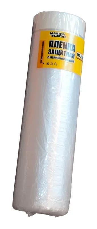 Плівка захисна з малярською стрічкою MASTERTOOL 1400 мм×20 м 79-9001 - зображення 1