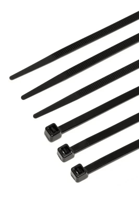 Хомут нейлоновий MASTERTOOL 2.5×120 мм 100 шт чорний 20-1844 - зображення 1