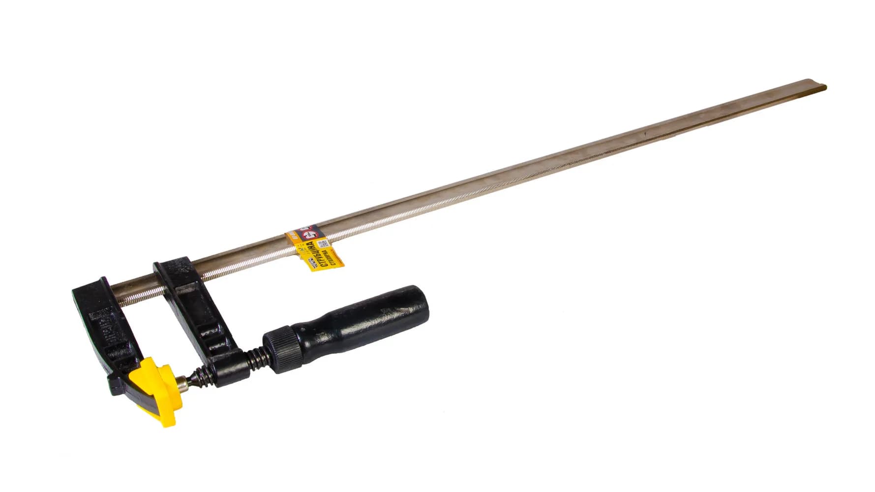Струбцина столярна MASTERTOOL F-Type 800×120 мм 3200 Н дерев'яна ручка DIN 5117 07-0006