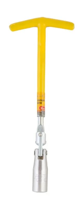 Ключ свічковий MASTERTOOL 21 мм Т-Type із шарніром 73-0101 - зображення 1