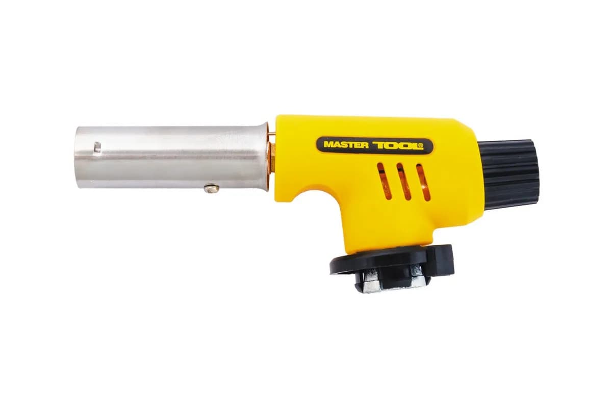 Пальник для газового балона MASTERTOOL "Комета" п'єзорозпал Ø 19 мм/1300°С 44-5009 - зображення 1