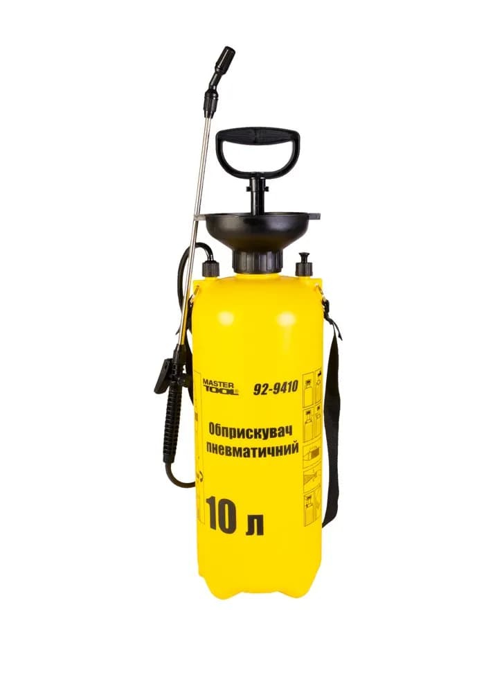 Обприскувач пневматичний MASTERTOOL 10 л брандспойт 43 см 92-9410
