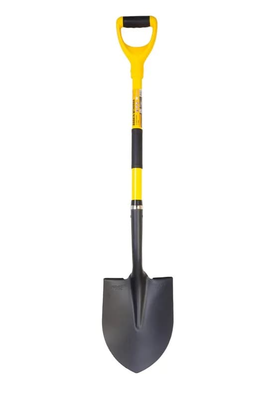 Лопата штикова MASTERTOOL 230 x 300 x 1100 мм, порошкове покриття полотна, фібергласовий держак і ручка 14-6277 - зображення 1