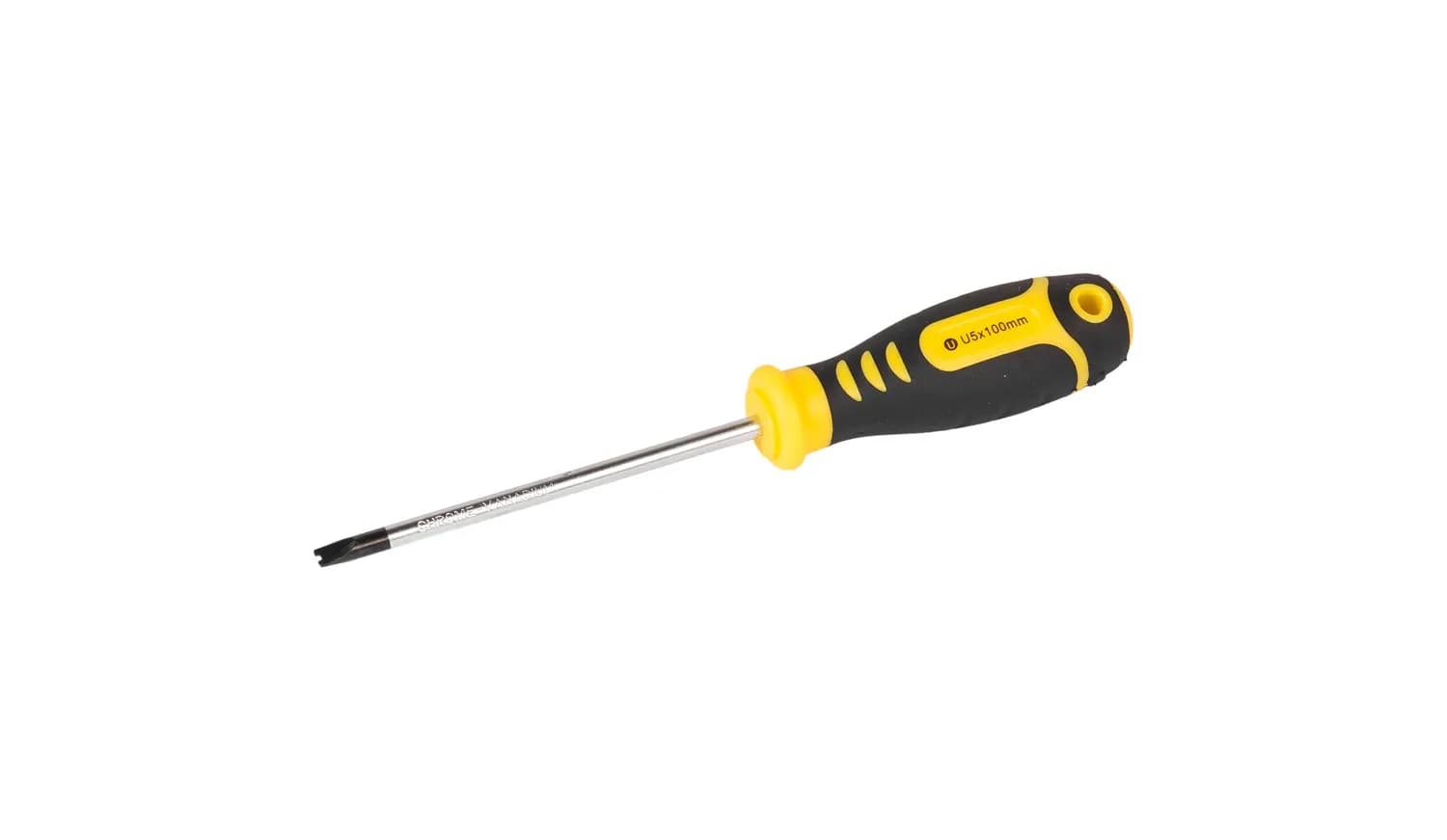 Викрутка магнітна MASTERTOOL SPANNER U5х100 мм ручка з TPR покриттям 49-2510 - зображення 1