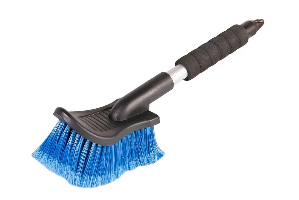 Щітка для миття автомобільна MASTERTOOL 90х175 мм з алюмінієвою ручкою 400 мм 84-0016 - зображення 1