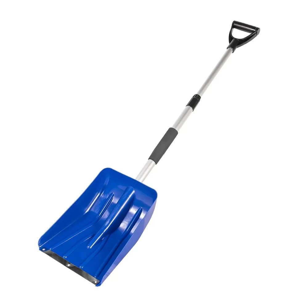 Лопата для снігу автомобільна MASTERTOOL 252 х 335 мм з телескопічною ручкою 850-1090 мм 84-0019 - зображення 1
