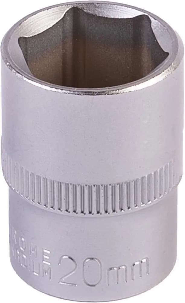 Головка торцева 6-гранна MASTERTOOL ½" 20 мм L 40 мм CrV 78-0020