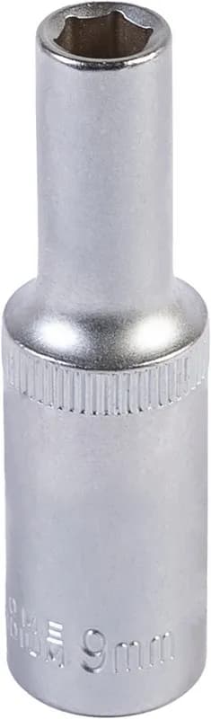 Головка торцева 6-гранна подовжена MASTERTOOL ½" 9 мм L 78 мм CrV 78-0509