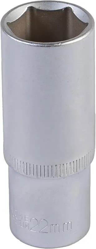 Головка торцева 6-гранна подовжена MASTERTOOL ½" 22 мм L 78 мм CrV 78-0522