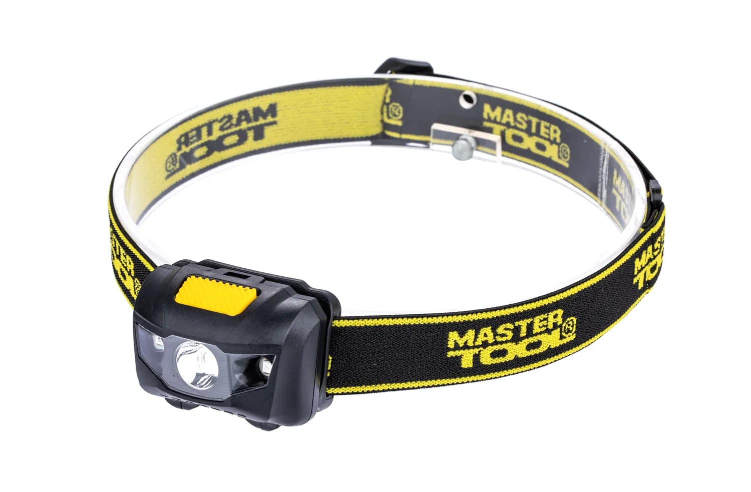 Ліхтар налобний MASTERTOOL 4 режими 59х41х32 мм WHITE LED+2xRED LED 3xAAA ABS 94-0812 - зображення 1