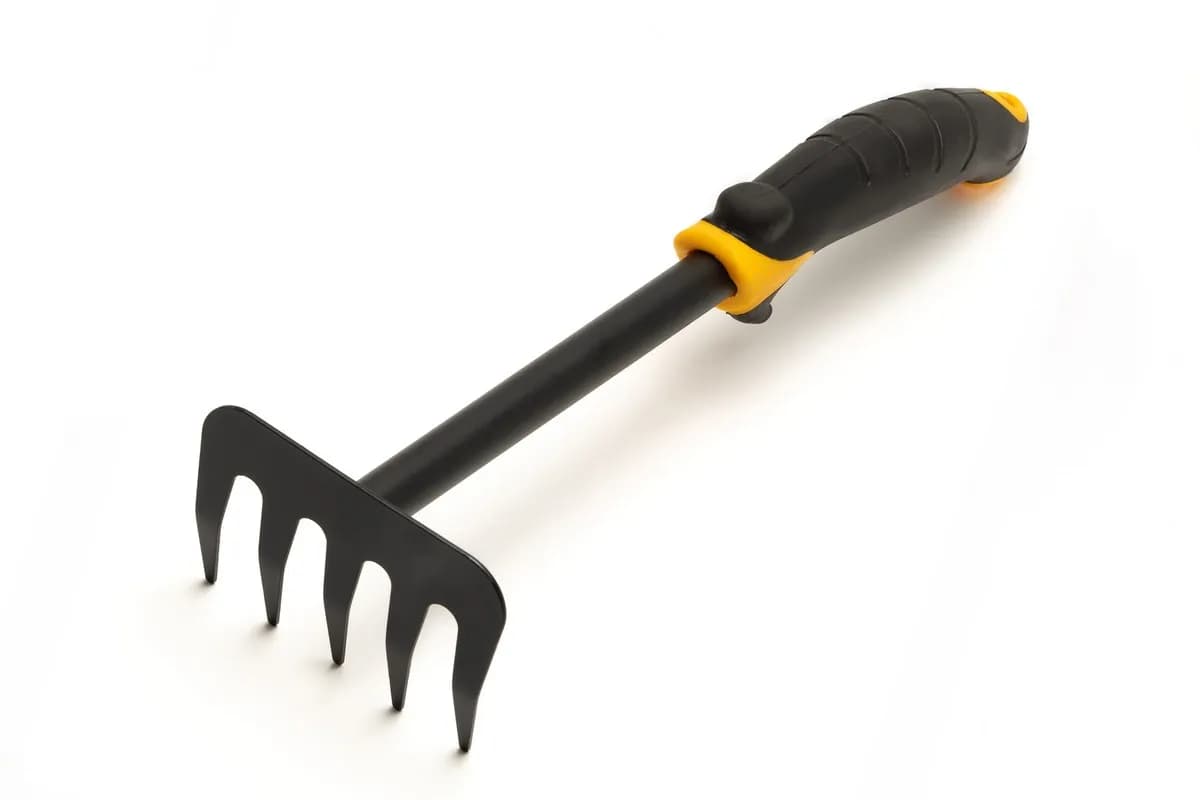 Граблі садові MASTERTOOL 5 зубів 300×95 мм з двокомпонентною ручкою 14-6174
