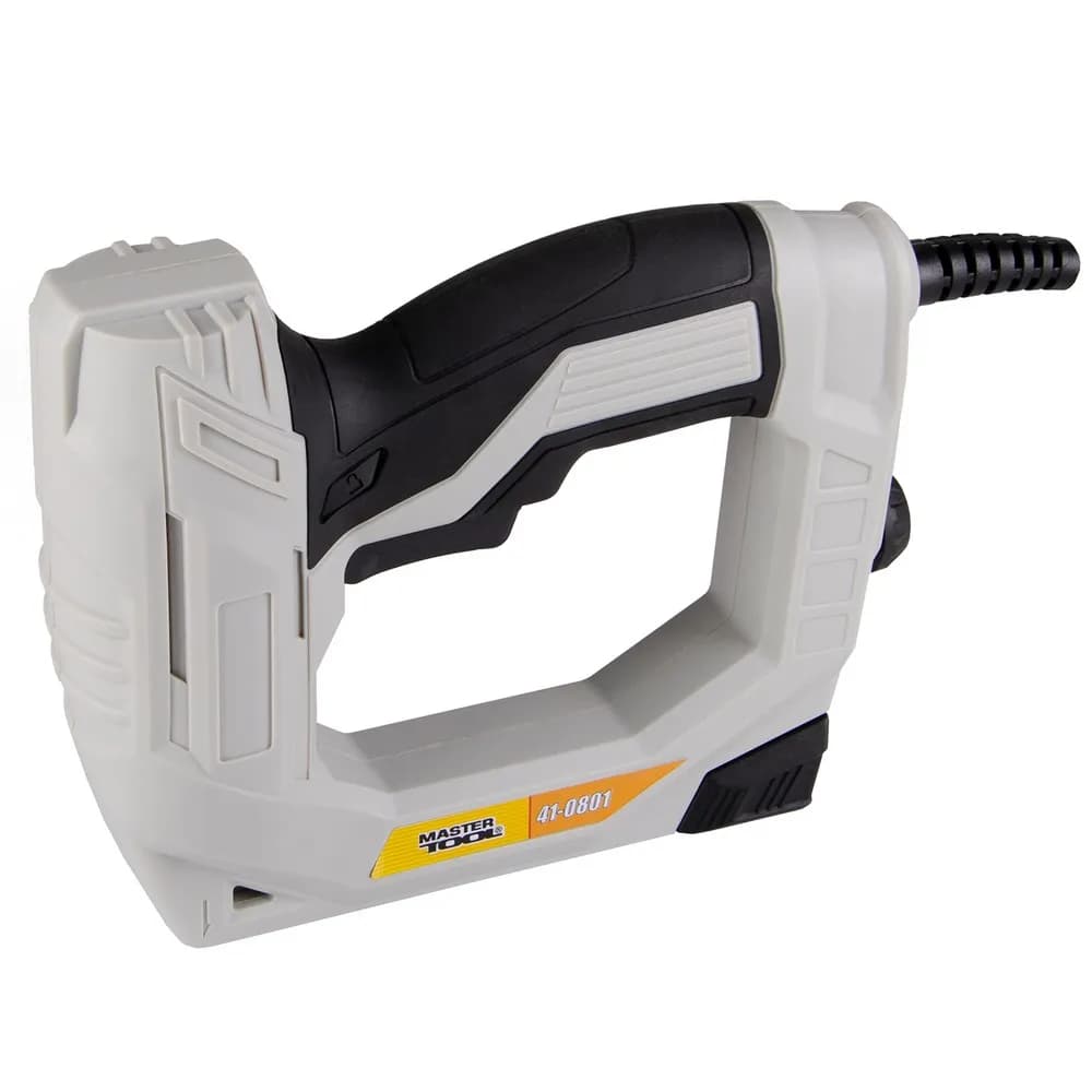 Степлер електричний MASTERTOOL 2-в-1 скоба R53 6–14 мм/цвях 18GA 15 мм, 500–800 Вт, 230 В/50 Гц 41-0801 - зображення 1