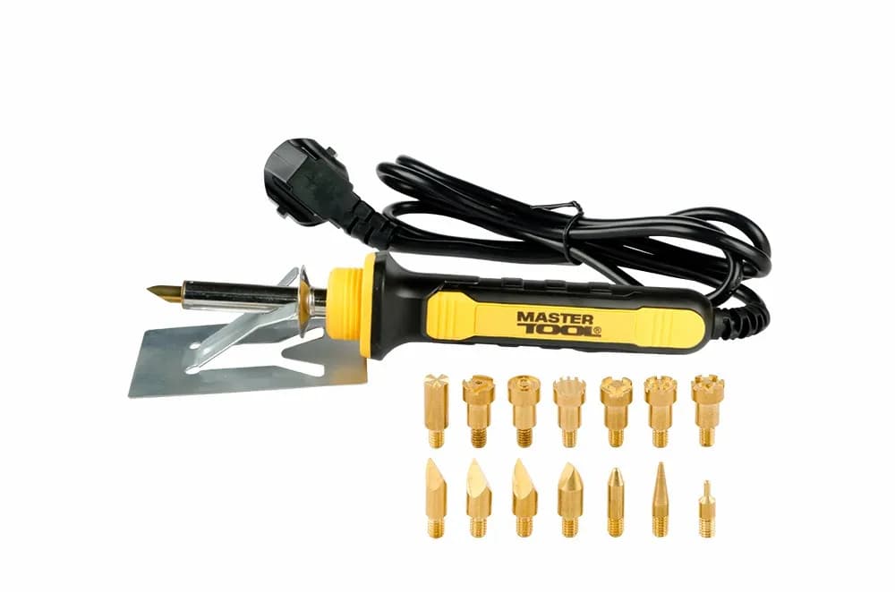 Набір для випалювання по дереву MASTERTOOL 30 Вт 220 V/50 Hz 14 насадок 44-0021
