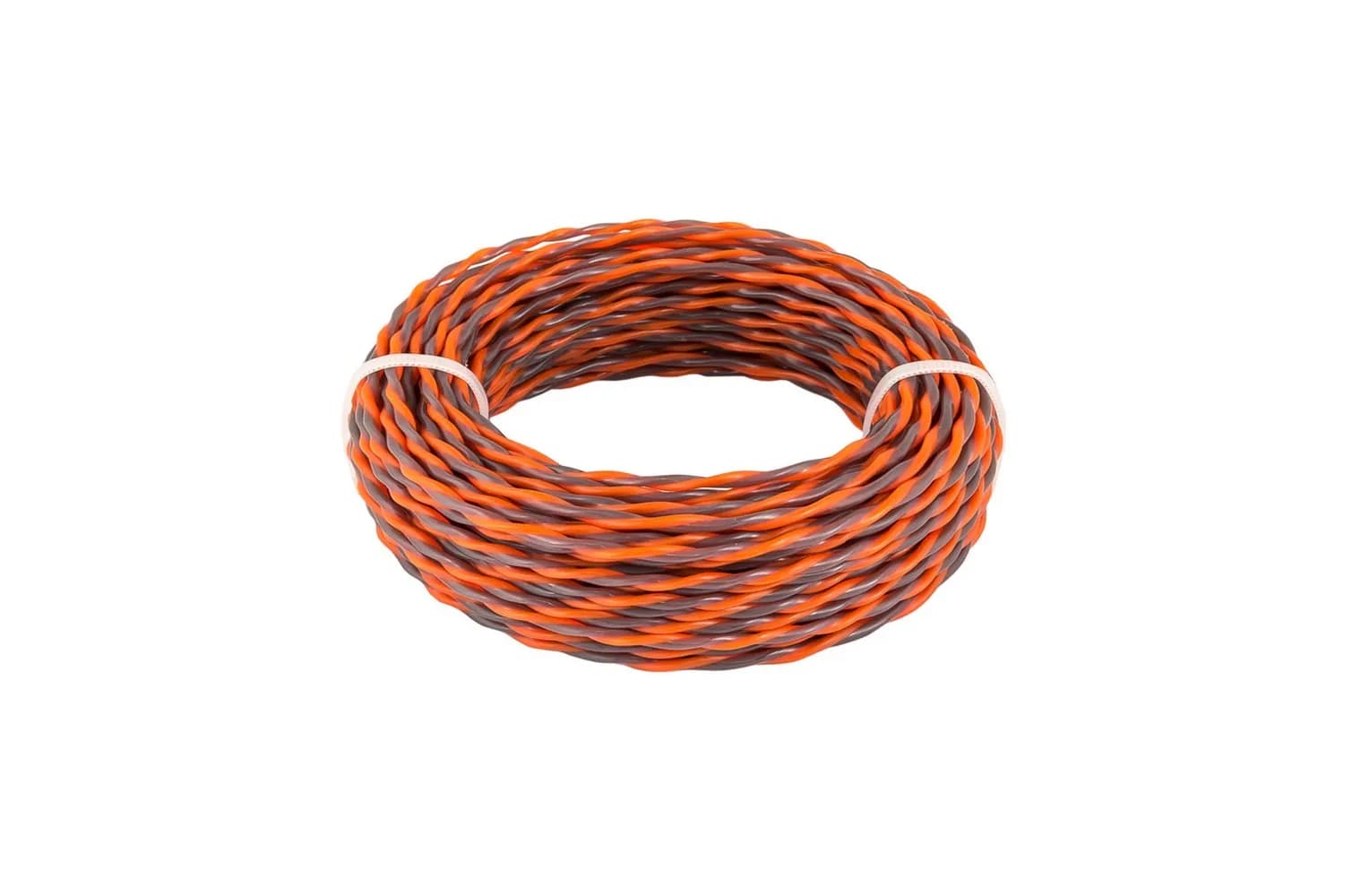 Жилка для тримера безшумна MASTERTOOL SPIRAL 2.7 мм × 15 м двоколірна 19-1627