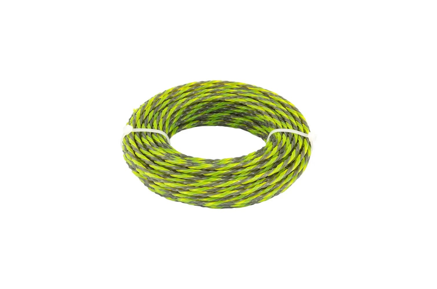 Жилка для тримера безшумна MASTERTOOL SPIRAL SQUARE 2.7 мм × 15 м двоколірна 19-0427