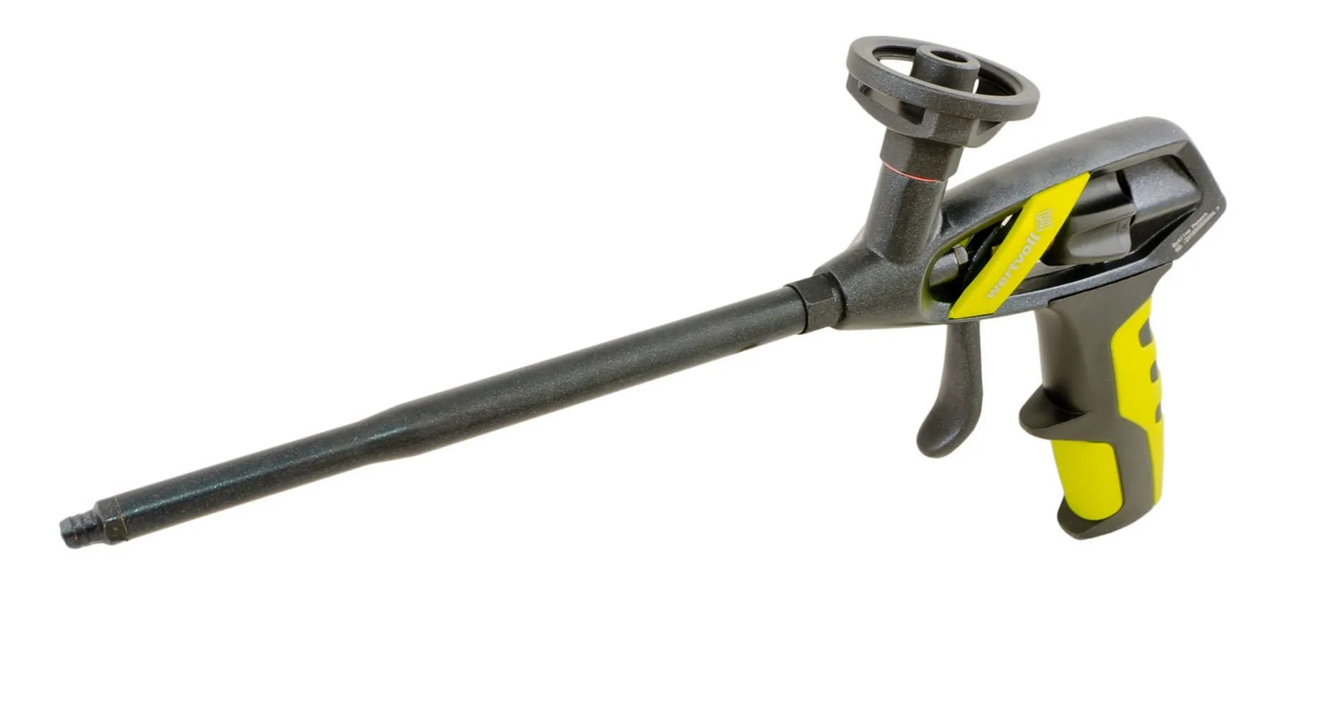 Пістолет для монтажної піни, 320 мм, алюмінієвий, PTFE, Hand-free, Profi WERTVOLL CF-1099 - зображення 1