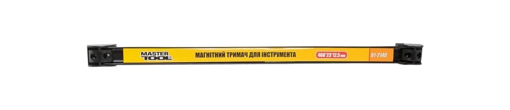 Тримач магнітний для інструменту MASTERTOOL 12 кг 460х23х12.5 мм 81-2140 - зображення 1