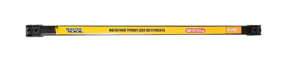 Тримач магнітний для інструменту MASTERTOOL 12 кг 605х23х12.5 мм 81-2141 - зображення 1