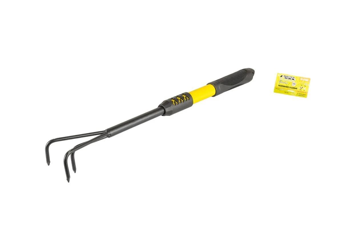 Культиватор садовий MASTERTOOL 500×70 мм з подовженою металевою ручкою 14-6166 - зображення 1