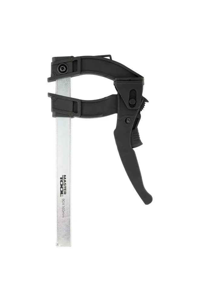 Струбцина столярна MASTERTOOL F-Type швидкозатискна 160×90 мм 600 Н 07-0012