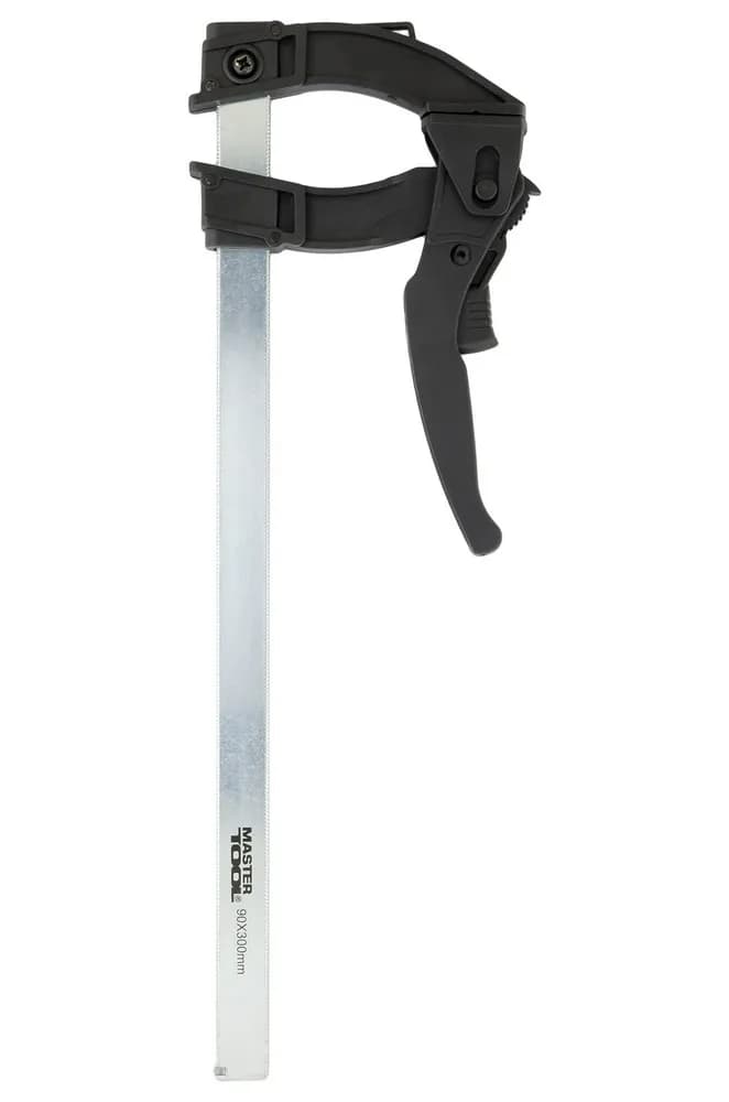 Струбцина столярна MASTERTOOL F-Type швидкозатискна 300×90 мм 600 Н 07-0015