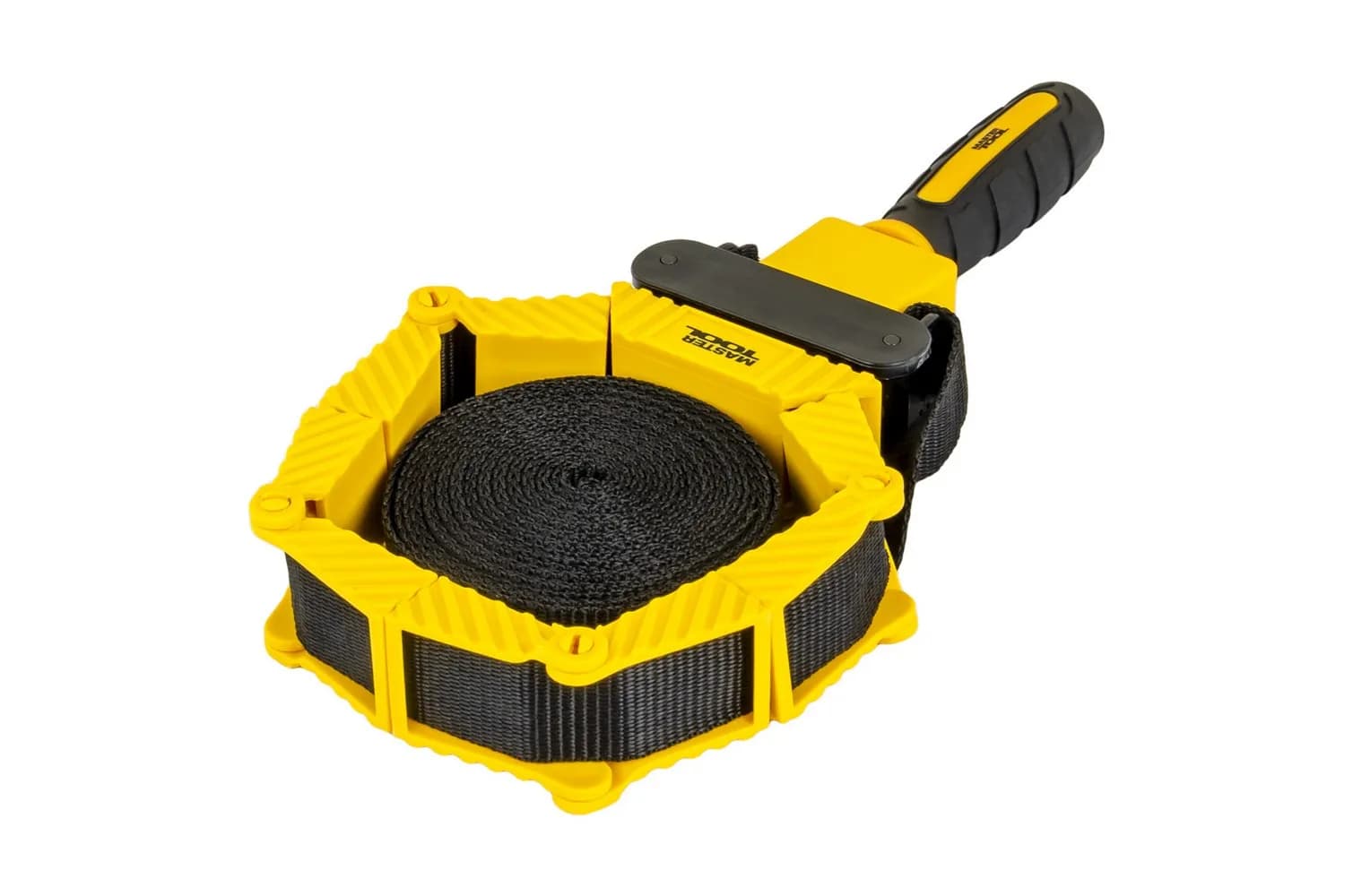 Струбцина столярна стрічкова MASTERTOOL 25 мм×4 м двокомонентна ручка 07-0501 - зображення 1