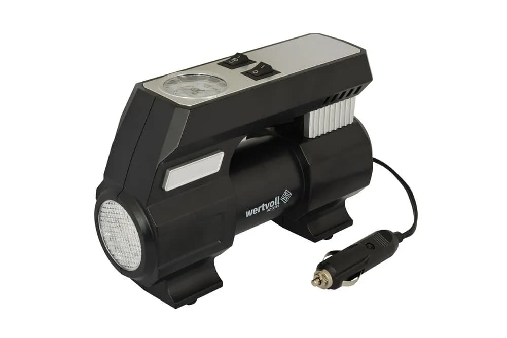 Компресор автомобільний WERTVOLL 12 V 150 PSI 8 A 100 Вт 35 л/хв AC-2135 - зображення 1