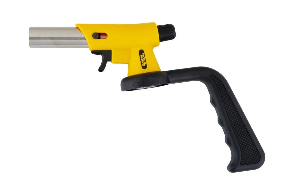 Пальник для газового балона MASTERTOOL "Вихор SAFE" п'єзорозпал Ø 22 мм/1300°С з ручкою 44-5045 - зображення 1