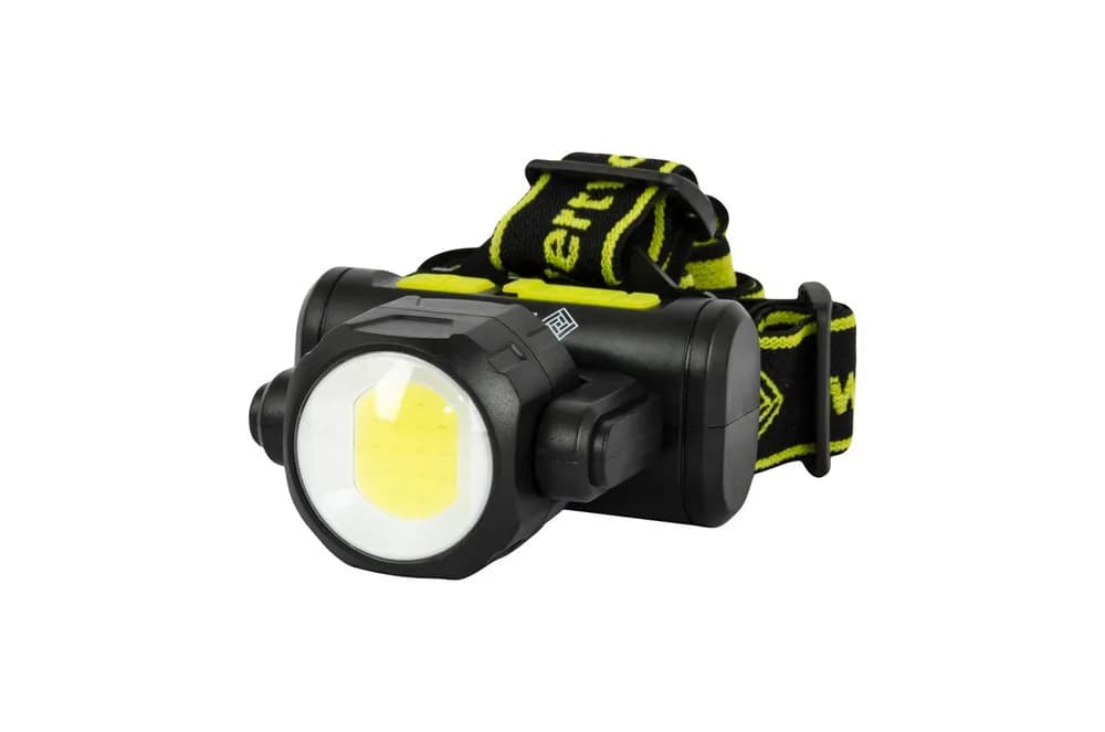 Ліхтар налобний двосторонній WERTVOLL 4 режими СREE LED/COB LED IP44 Li-ion 1200 mAh/t 8000 K/130 lum ABS 75х79х38 мм RX-8012 - зображення 1