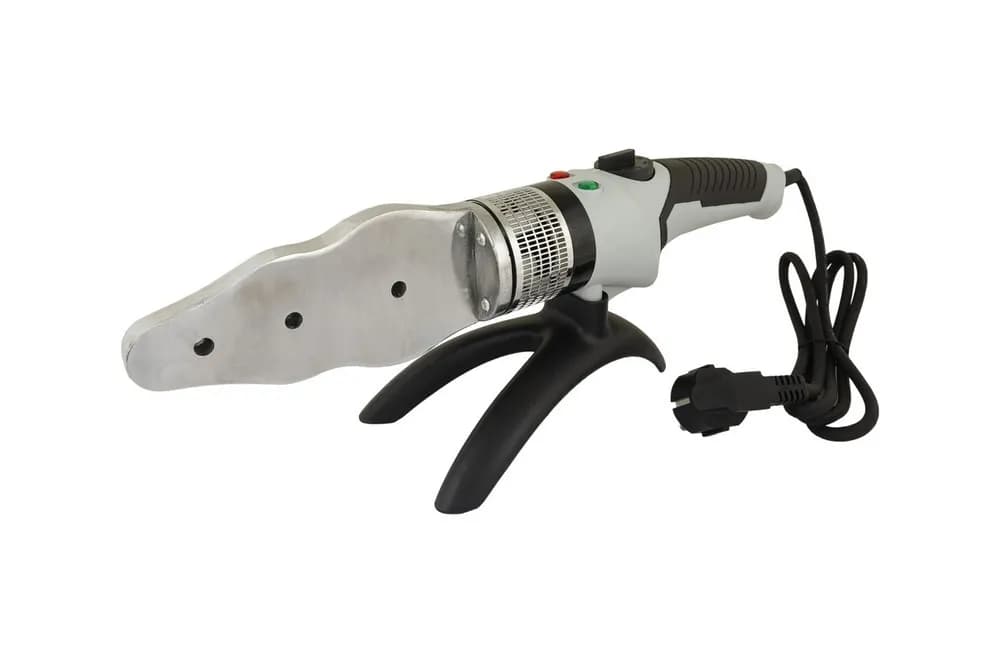 Паяльник для пластикових труб MASTERTOOL 20-63 мм 2450 Вт/220 V/50 Hz 0-300°С IP44 LED-індикація металевий кейс/аксесуари ППТ2450 - зображення 1