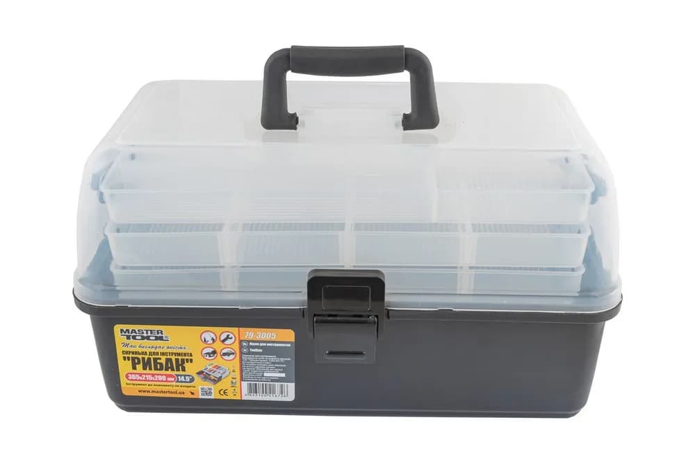 Скриня органайзер MASTERTOOL РИБАК 14,5" 365х215х200 мм 79-3005